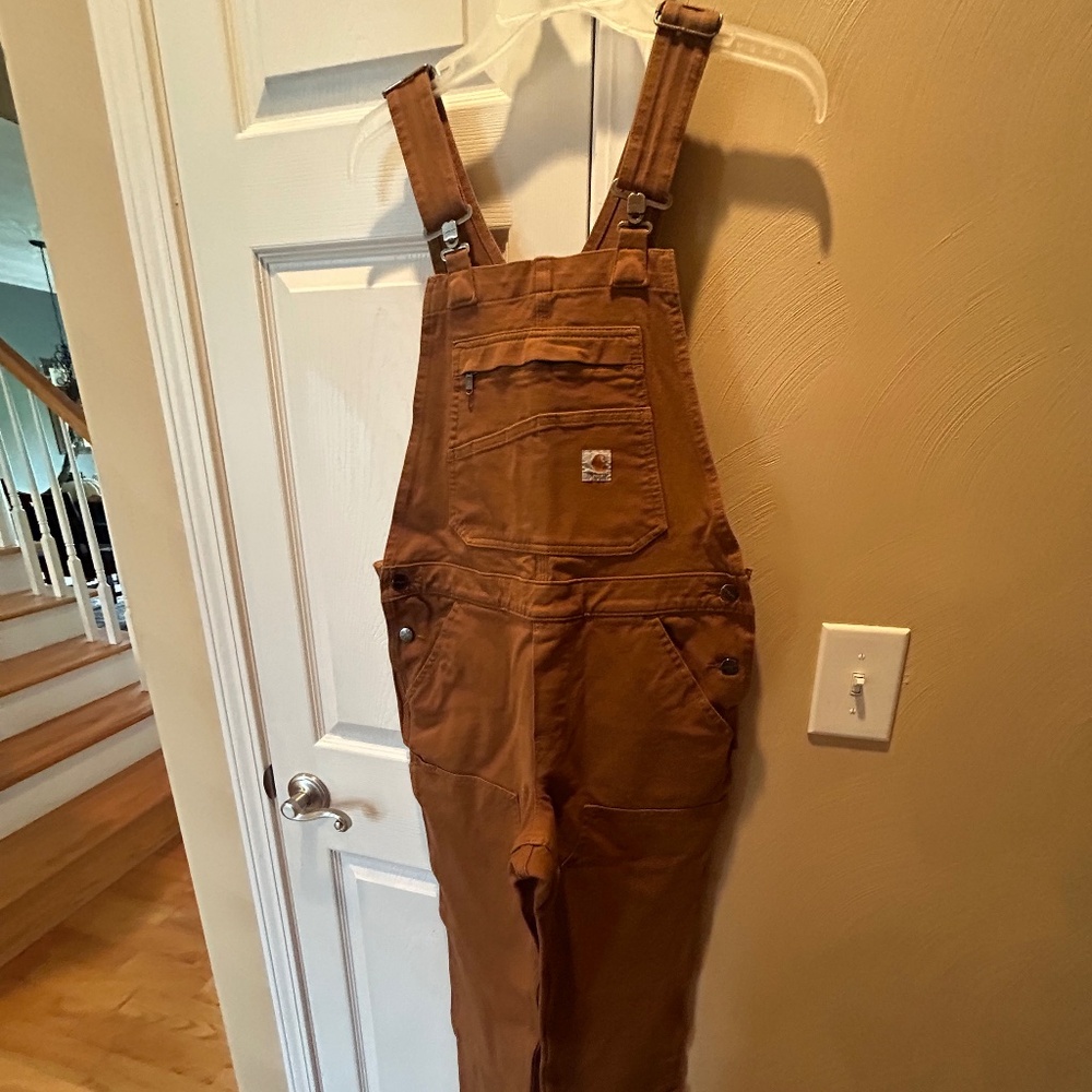 Brand new Carhartt Brown Denin Overalls